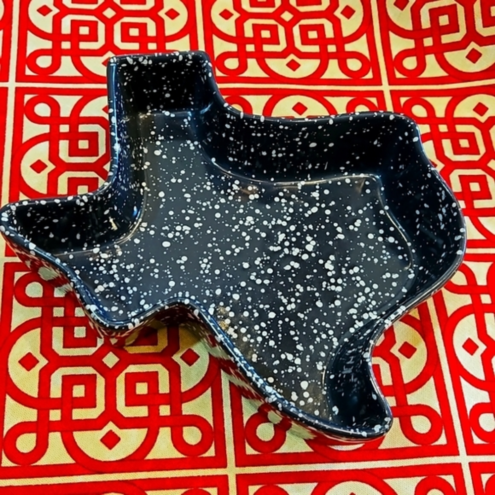 💖 NAVY BLUE TEXAS CERAMIC BOWL FOR PARTIES